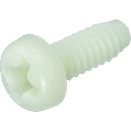 【即納在庫品】「直送」TRUSCO BRENY-PHM3X10 ガラス繊維強化ポリアミドMXD6 RENY白 十字穴付ナベ小ネジ M3X10 50本