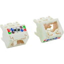 【即納在庫品】「直送」パンドウイット CJUDCAPIW-X Mini−Com モジュラージャックTGタイプ用 上下45度アングルキャップ カテゴリ...