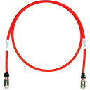 【即納在庫品】「直送」パンドウイット STP6X2.5MRD CAT6A/CAT6 シールドパッチコード 2.5m 赤 STP6X2.5MRD