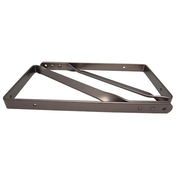 久宝金属製作所 4905926014185 T1418 アルミインテリア棚受 平面部約200mmX壁接地面約105mm アーバンブ..