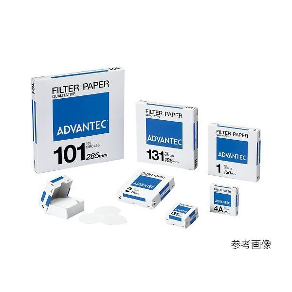 アズワン 4-904-12 定性濾紙 No．2 110mm 100枚【1箱(100枚入)】