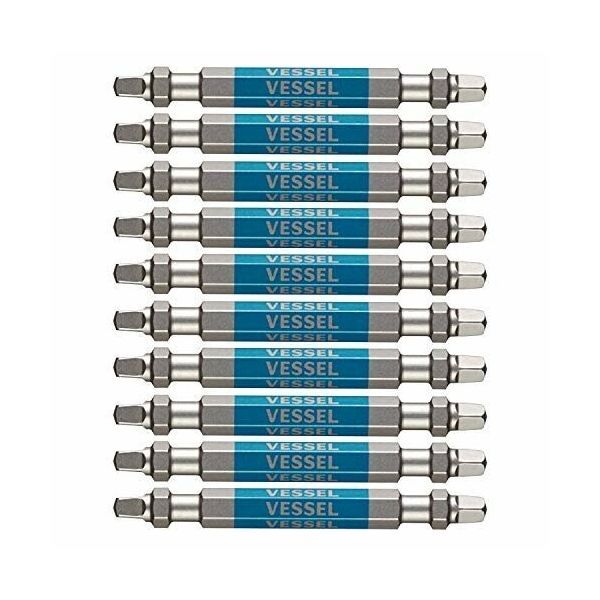 【即納在庫品】「直送」ベッセル VESSEL GS10PSQ3065F 剛彩ビット 10本組 両頭スク...