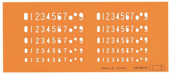 【商品説明】●製図用テンプレート定規●色：オレンジ、両つや●材質：アクリル樹脂●ペンシルアローワンス0.5mm