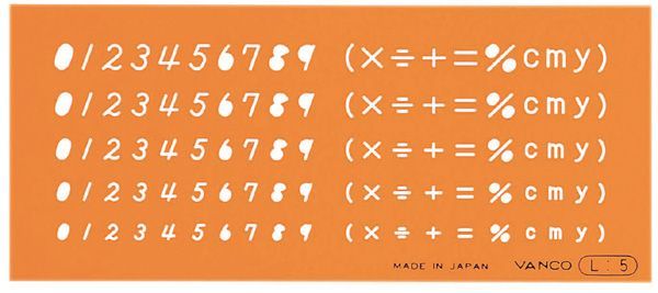 【商品説明】●製図用テンプレート定規●色：オレンジ、両つや●材質：アクリル樹脂●ペンシルアローワンス0.5mm