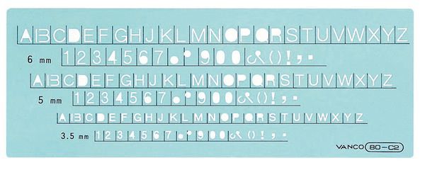 バンコ（VANCO） 10832 テンプレート 80−C2