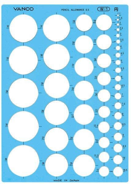 バンコ（VANCO） 20501 テンプレート 205-01 W-1