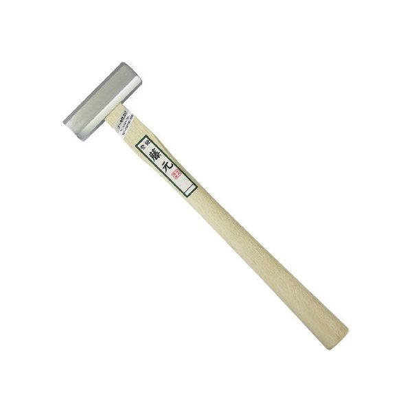 (LINEクーポン有)4969968123847 藤元 本職用 八角玄能 メッキ加工 300g 白樫 裾広 尺1柄