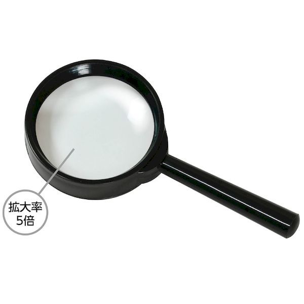 【商品説明】●商品サイズ（単位mm)：レンズφ50×全長115mm●重量（g）：43g●材質：ABS、ガラス●包装形態：化粧箱●包装サイズ：55x120x17mm●生産国：中国 5倍虫眼鏡 虫眼鏡 拡大鏡 ルーペ 5倍ルーペ 携帯ルーペ 精密検査 読書用 虫眼鏡 5倍 携帯用虫眼鏡 読書補助 手芸用