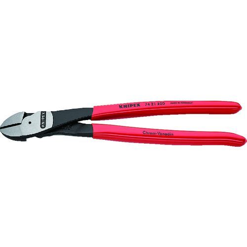 【即納在庫品】「直送」クニペックス KNIPEX 7421-250 7421−250 強力型斜ニッパー ベントタイプ 7421250
