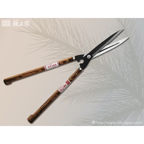 (LINEクーポン有)みきかじや村 TS173 鋭型刈込鋏 青紙 240mm 本焼尺3寸ナタ柄