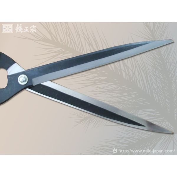 (LINEクーポン有)みきかじや村 TS177 鋭型刈込鋏 青紙 300mm 本焼尺3寸ナタ柄