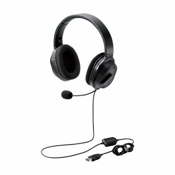 Other - エレコム ELECOM HS-HP30UBK ヘッドセット 両耳 有線 オーバーヘッド USB 接続 テレワーク WEB会議 オンライン授業 ブラック