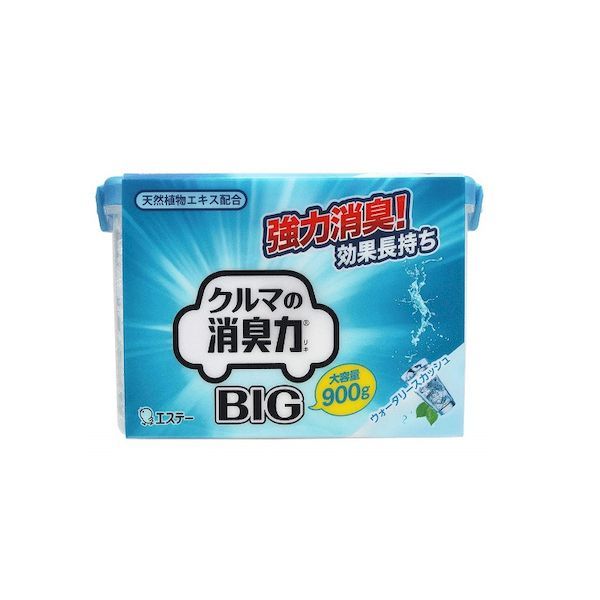 (LINEクーポン有)4901070123735 【12個入】 クルマの消臭力 BIG 900g 車用消臭芳香剤 ウォータリースカッシュ 87173【キャンセル不可】