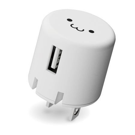 エレコム ELECOM MPA-ACU07WF スマホ充電器 AC充電器 USB−Aメス 1ポート 1.0A出力 コンパクト ホワイトフェイス