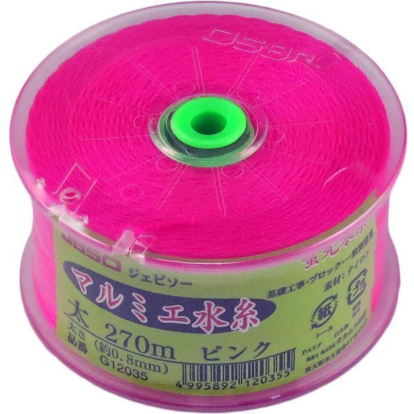 (LINEクーポン有)G12035 オカムラ技研 JBSO ジェビソー マルミエ水糸 太 ピンク 270m