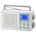 オーム電機 03-0374 ポータブルDSPラジオ ホワイト RAD−T650Z