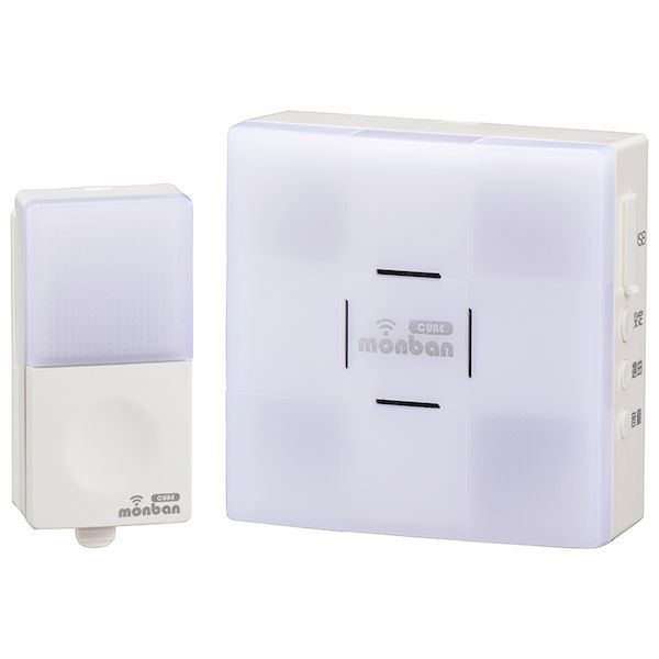 (LINEクーポン有)オーム電機 OCH-SET22-BLUE ワイヤレスチャイムセット 押しボタン送信機 防水IP44 ＋光フラッシュ受信機 単3形×3本使用 OCH-SET22-BLUE OCHSET22BLUE