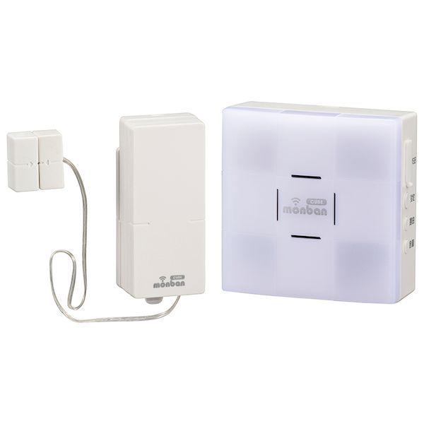 (LINEクーポン有)オーム電機 OCH-SET25-BLUE ワイヤレスチャイムセット 扉センサー送信機 単4形×2本使用 ＋光フラッシュ受信機 単3形×3本使用 OCH-SET25-BLUE OCHSET25BLUE