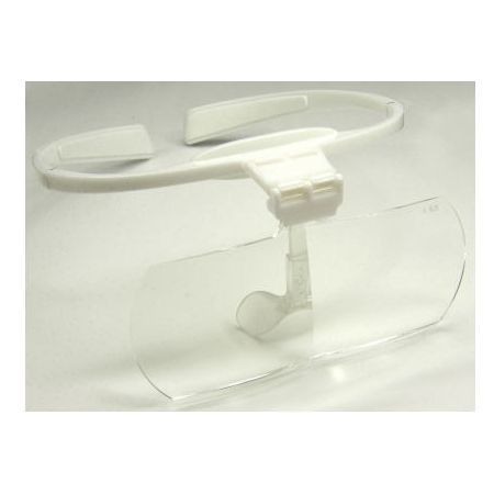 R1178-0516 カートン光学 Shi−ra−ra ヘッドルーペ 白／1．6倍レンズ