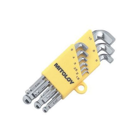 Wrenches - (LINEクーポン有)HBS500S 水戸工機 L型ホローレンチ ボールポイント スタビーショート セット