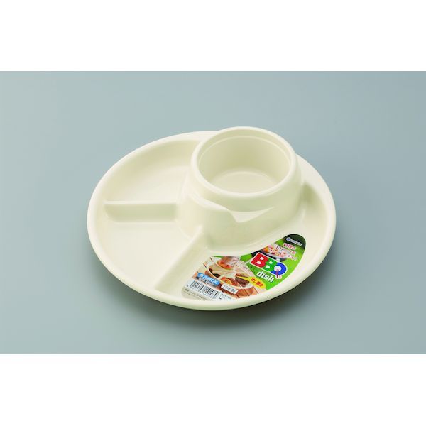 【商品説明】●これさえあれば、盛り上がること間違いなし●料理とドリンクをワンプレートで●缶ビール、紙コップもすっぽり、倒れない●お箸やフォークなどが置けるから便利●カラー：アイボリー●サイズ：21Φ×4.6Hcm●材質：ポリプロピレン