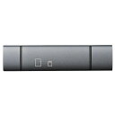 ナカバヤシ CRW-DCSD75GY USB2.0 Type−C&Aアルミカードリーダー/グレー(2)