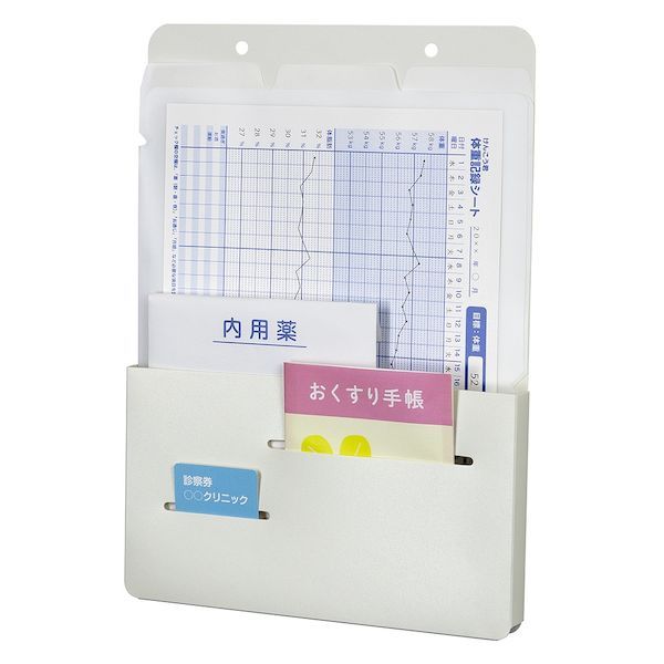 ナカバヤシ IF-3041W けんこう君ホルダー A4／ホワイト
