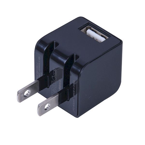 ナカバヤシ JYU-ACU111BK USB1ポートAC充電器ブラック