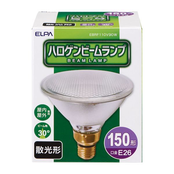 朝日電器 ELPA EBRF110V90W ハロゲンビー