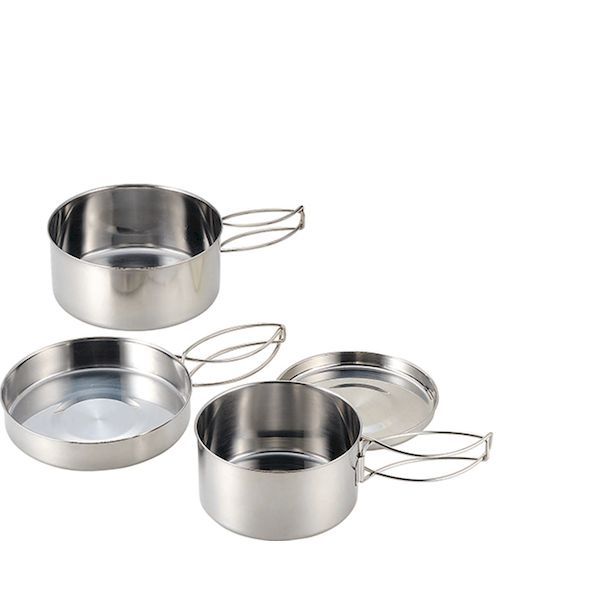 【11/25限定!抽選で最大100%ポイントバック】カクセー PP-01 ソラリラキャンピング鍋4点セット PP01