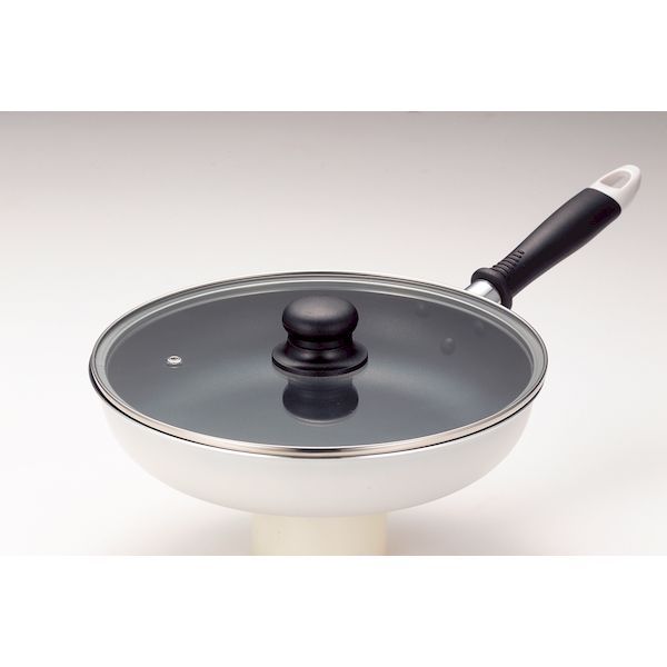煎蛋卷锅 - (LINEクーポン有)ヒロショウ CGF-26(K) カリーナ ガラス蓋付 フライパン26cm CGF26(K)