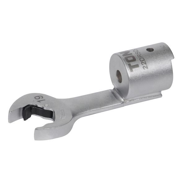 【即納在庫品】「直送」前田金属工業 TONE 22DRSQ-19 差替式トルクレンチ用交換クイックスパナヘッド 全長200mm 二面幅19mm