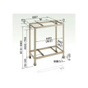 オーケー器材 K-AW6HL アルミキーパー 二段置台
