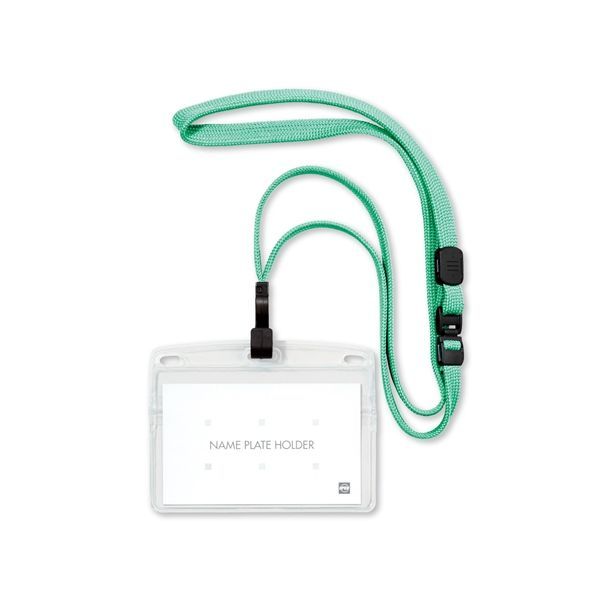 オープン工業 NL-22P-MGN 吊り下げ名札 フック式 ヨコ名刺 1枚 ミントグリーン