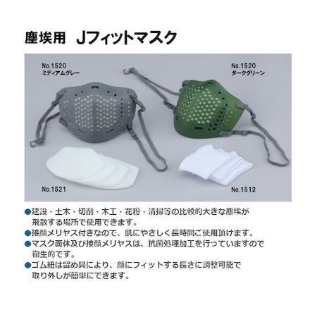 (LINEクーポン有)トーヨーセーフティ TOYO SAFETY 1520ミディアムグレ 塵埃用Jフィ...