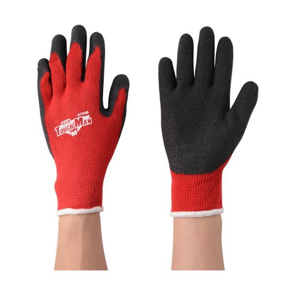 (LINEクーポン有)アトム 1480-3P-R-M【5個入】レッドタフマン 3双組 M 14803PRM