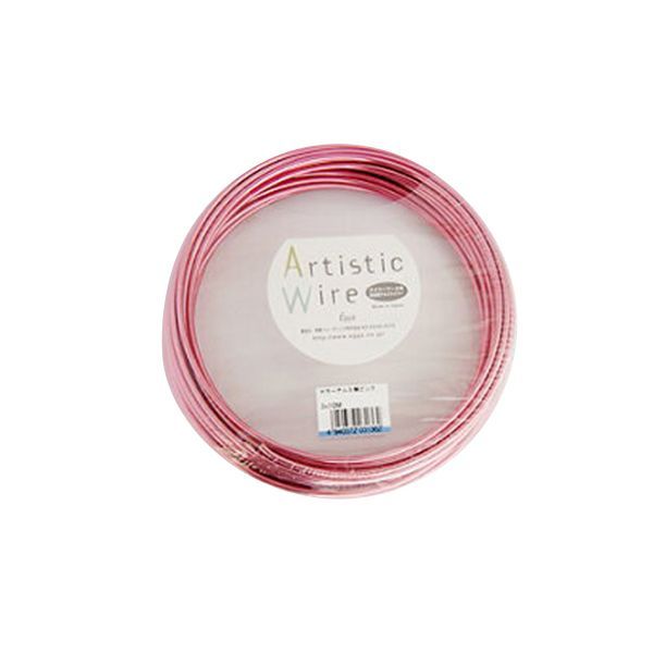 (LINEクーポン有)泰豊トレーディング 4940372033526 33526 カラーアルミ線 ピンク 1．0x10m