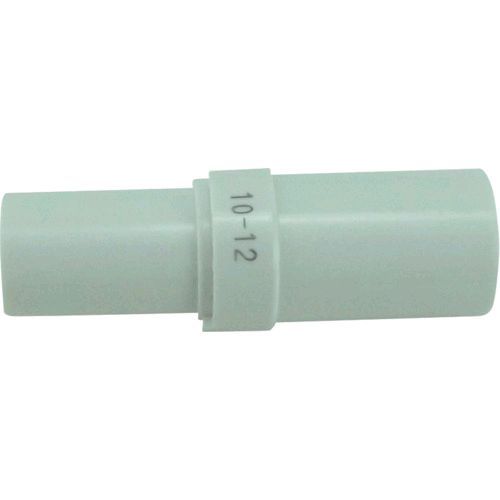 千代田通商メーカーお問い合わせ：043-445-5481【仕様】●ジョイント径E1(mm)：10●ジョイント径E2(mm)：12●使用圧力：1MPa(空気)、0.3MPa(水)●使用流体：空気、水【仕様2】●流体温度：-5〜60℃(空気)、5〜40℃(水)【材質／仕上】●本体:難燃性ポリブチレンテレフタレート（PBT）●シールゴム:ニトリルゴム（NBR）【原産国】日本