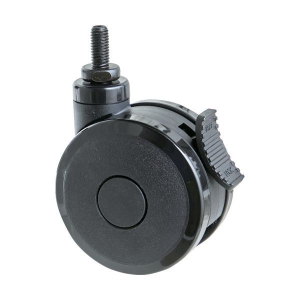 樂天商城 - 【即納在庫品】「直送」トラスコ TRUSCO TDGGS100-M16-BK ねじ込み双輪キャスター エラストマ−車輪 自在ストッパー付 Φ100 M16 ブラック