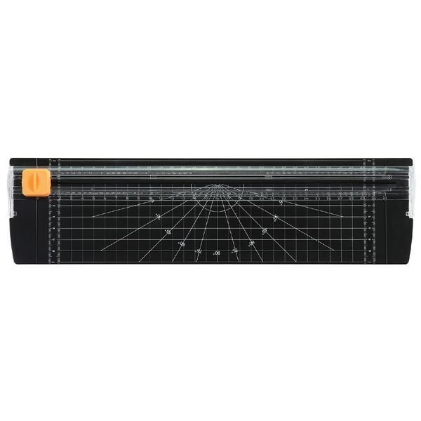 【商品説明】A4用紙を5枚重ねて裁断できる!替え刃5枚入り●商品サイズ（単位mm)：360x95x23mm刃の幅約4.5mm●セット内容：スライド式ペーパーカッター本体　替刃5枚●重量（g）：152g●材質：ABS●包装形態：ブリスター●包...