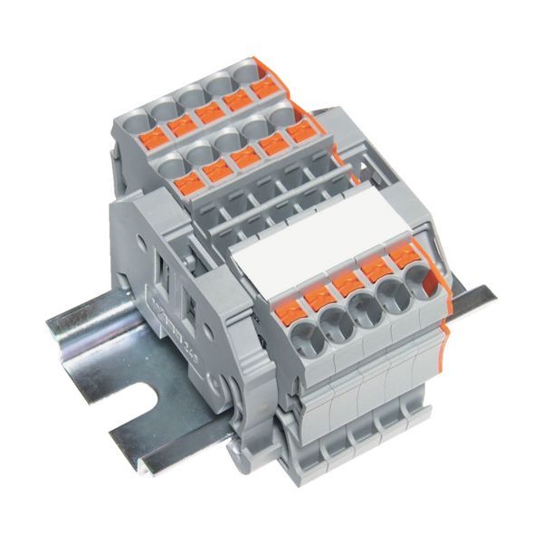 (LINEクーポン有)【即納在庫品】「直送」トラスコ TRUSCO SPTB24A-3-5P スプリング式端子台3線式 5極 電線サイズ0．25〜2．5 SPTB24A35P