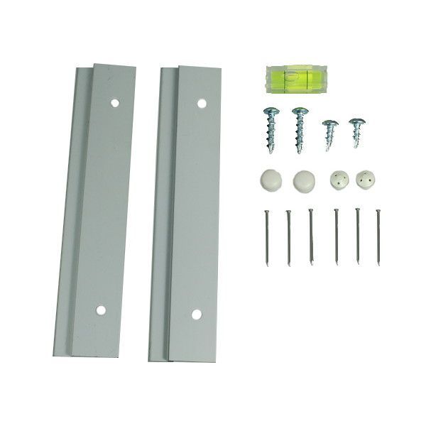 福井金属工芸 4947189002868 1885 水平器付ハンガーレール 140mm 1セット