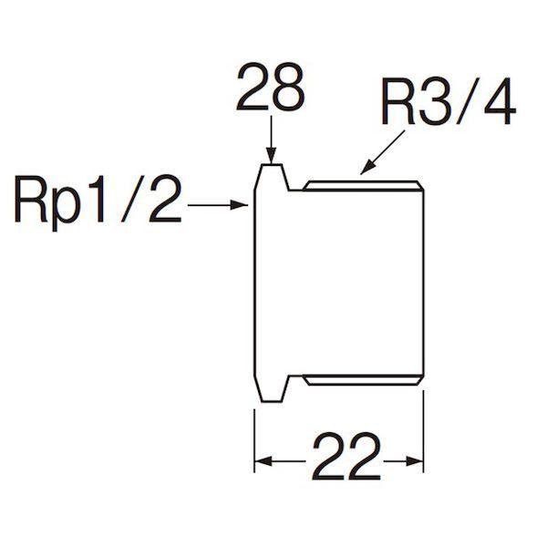 (LINE�����ݥ�ͭ)���ɿ��� SANEI JT24-20X13 �֥å��� ���ͤ�R3��4�ߤ�ͤ�Rp1��2 JT2420X13