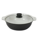 LIV PLUS ベストコ 4988562001948 ビストロ・カローレ セラミックIH卓上鍋 ガラス蓋付 26cm NQ−0054