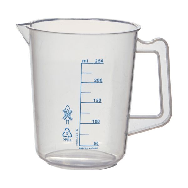 樂天商城 - 【即納在庫品】「直送」TRUSCO HPB-250 ポリプロピレン青目盛ビーカー 250ml 取手付