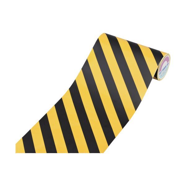 Rakuten - 【即納在庫品】「直送」緑十字 256204 トラ柄テープ 黄／黒 TR2−D 290mm幅×20m ビニール製 屋内用