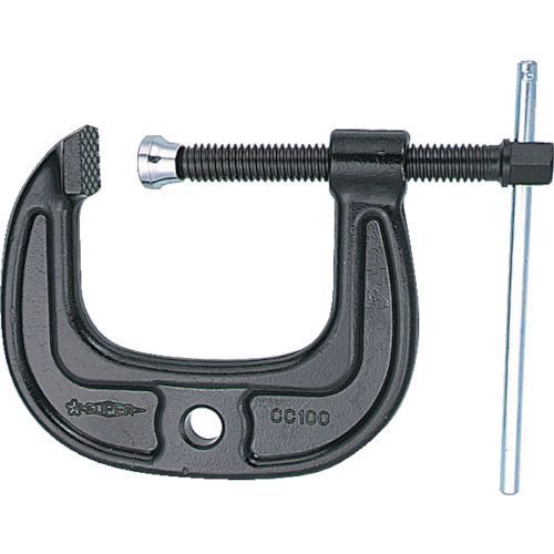 【即納在庫品】「直送」スーパーツール CC-100 シャコ万力 C型 強力ワイドタイプ 1...
