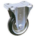 【即納在庫品】「直送」オーエッチ工業 OHK-100 OH プレスキャスター 固定 ゴム車 100mm OHK100 137-57..