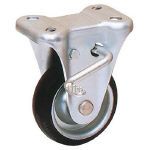 オーエッチ工業 OHKB-130 OH プレスキャスター 固定ブレーキ付 ゴム車 130mm O OHKB130 プレスキャスタ..