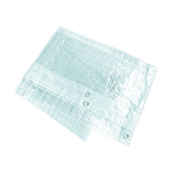 【商品説明】【特長】●透明塩ビ（PVC）シートに糸が入ったことでシワになりにくく強度・耐久力があります。【用途】●各種カバーや間仕切りなどに。【仕様】●幅(m)：2.7●長さ(m)：2.7●厚さ(mm)：0.15●引張強度：縦70N/3cm、横80N/3cm●色：透明●ハトメ数(個)：24●ハトメピッチ(cm)：45【仕様2】●厚さ：0.15mm【材質／仕上】●シート：ポリ塩化ビニール●糸：ポリエステル●ハトメ：アルミニウム（ハトメ内径：9mm）